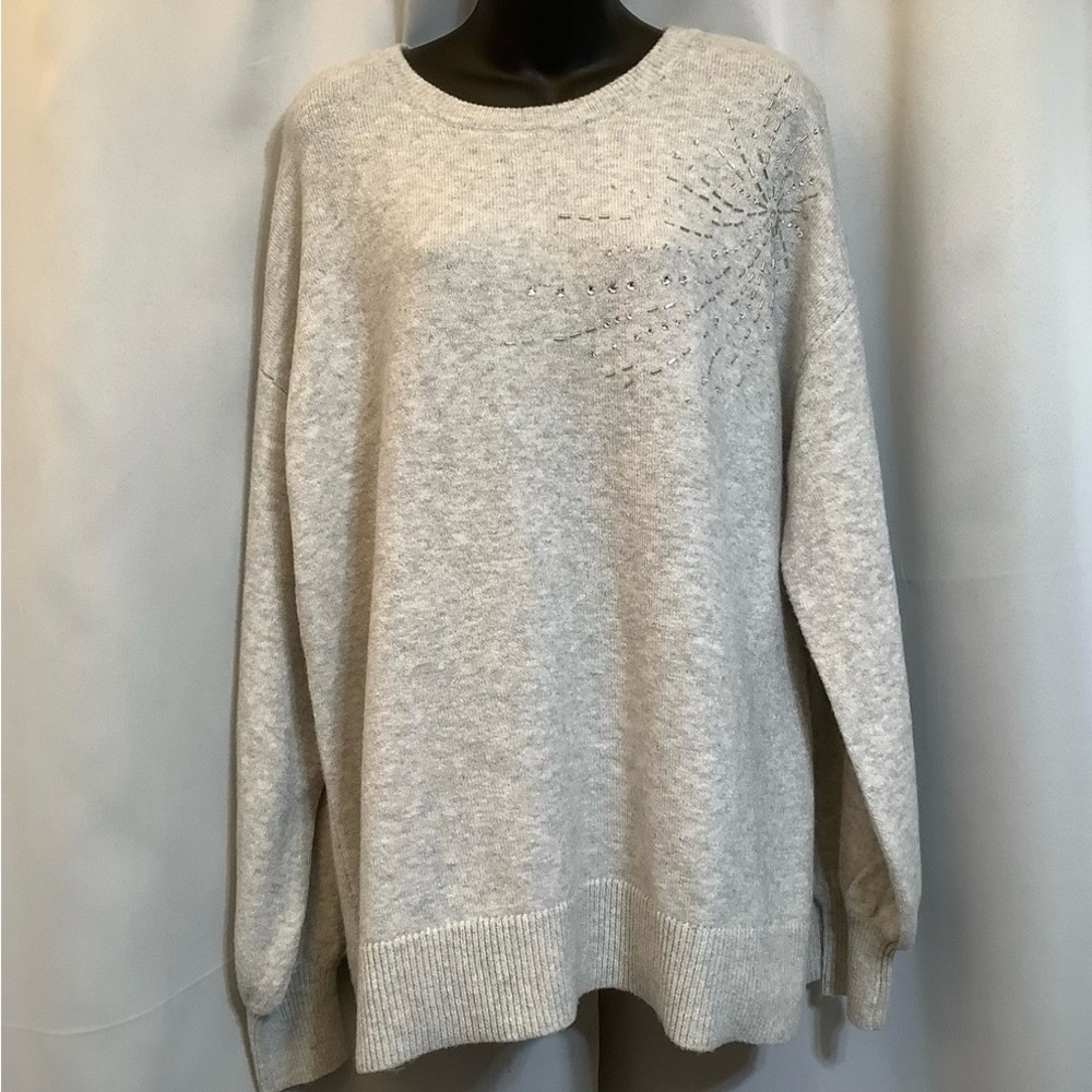Reitmans Sweater Women’s Size XL Rock & Shine Knit Grey